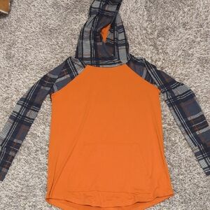 Orange Plaid Llr Hoodie